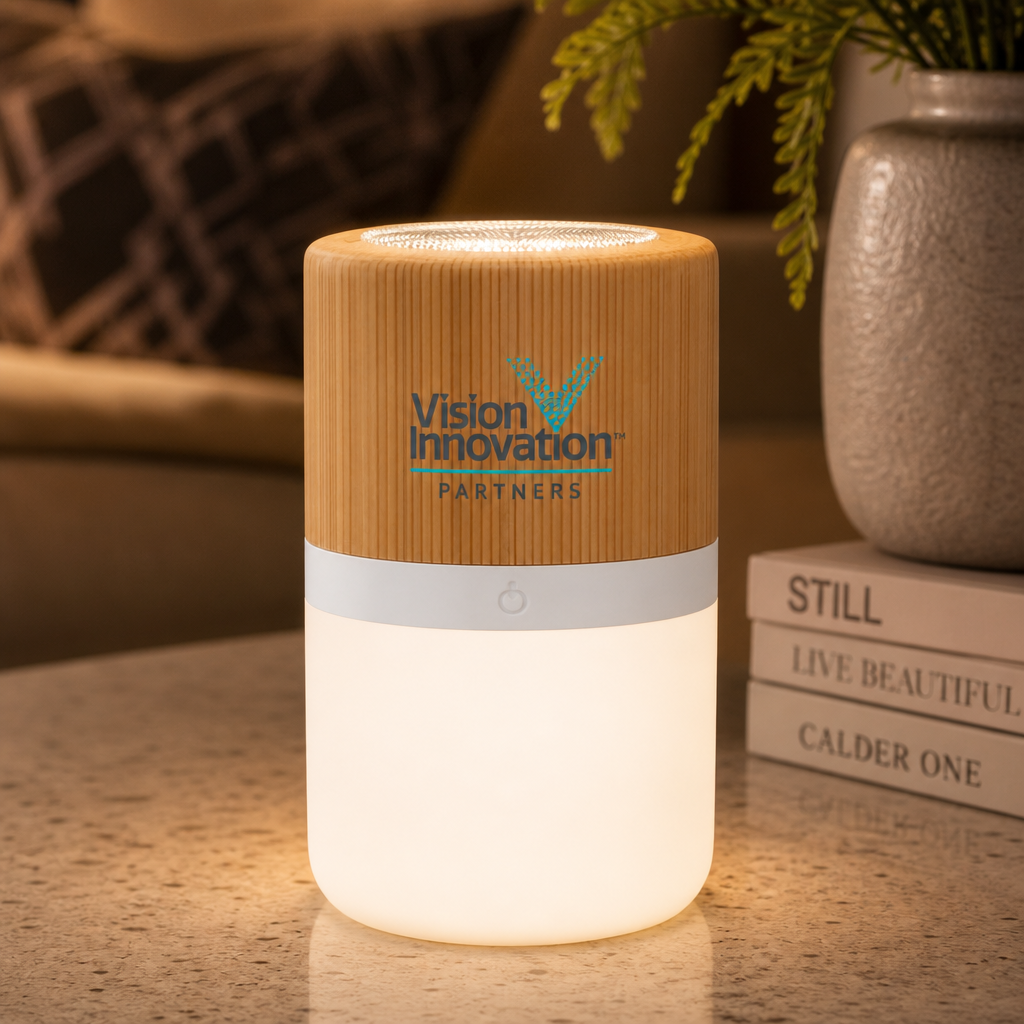 Bensley Bamboo Color Ambiance Nightlight Bluetooth Speaker